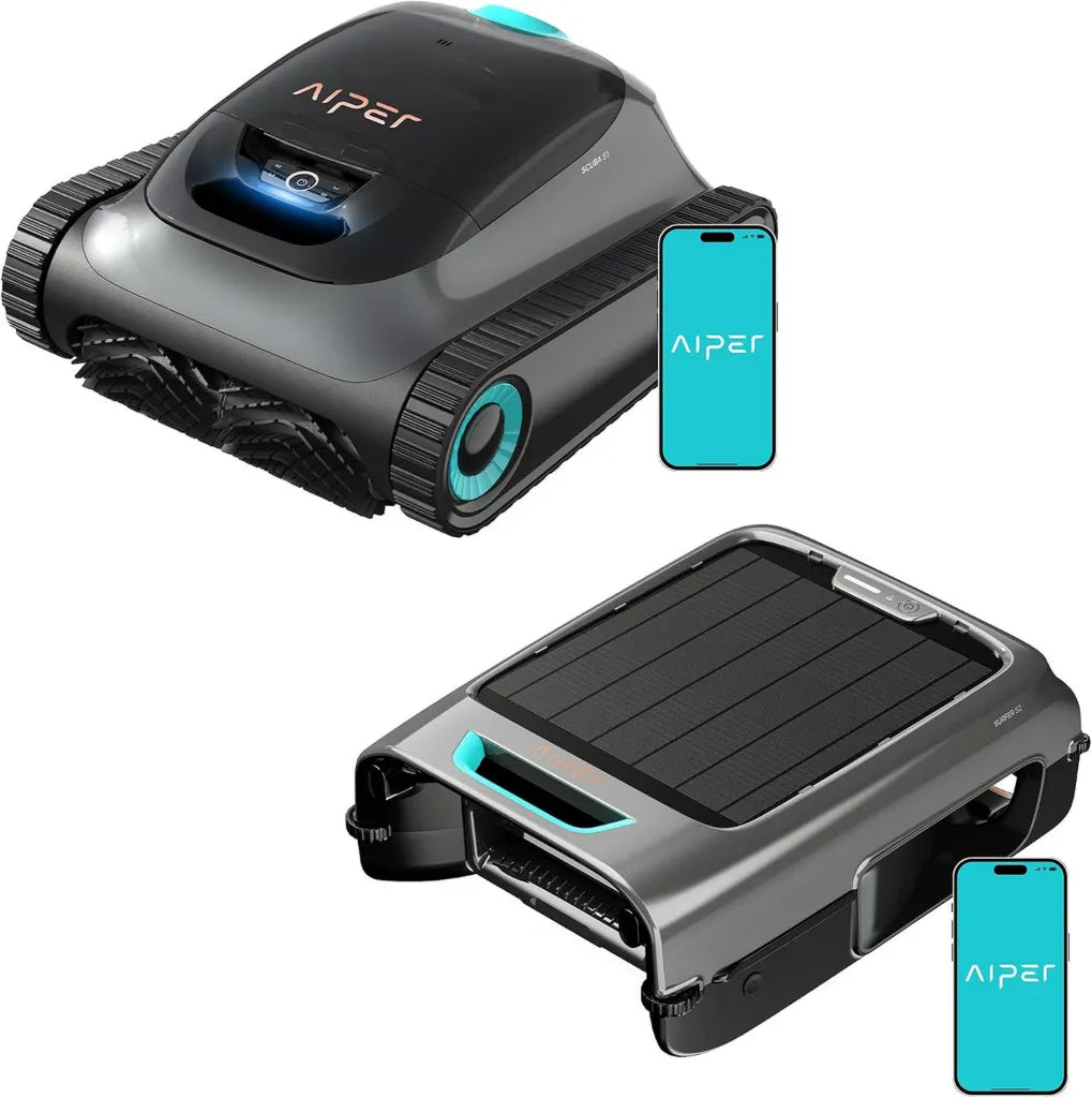 AIPER Scuba S1 & EcoSurfer S2 Poolsauger - Intelligente Reinigung, Doppelfiltration, App-gesteuert