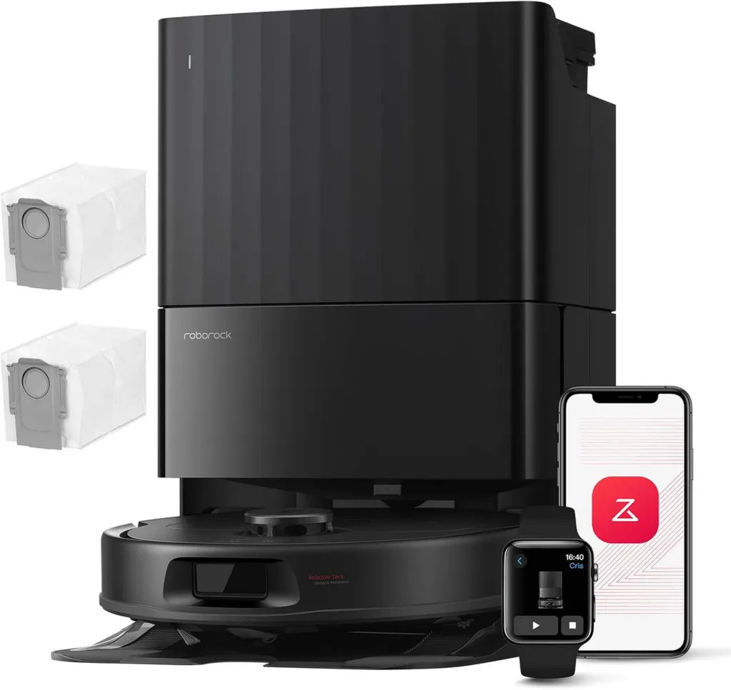 Roborock Qrevo Serie Saug- und Wischroboter, 8000Pa, Anti-Verfilzungsbürste, Hindernisvermeidung, LiDAR, Schwarz