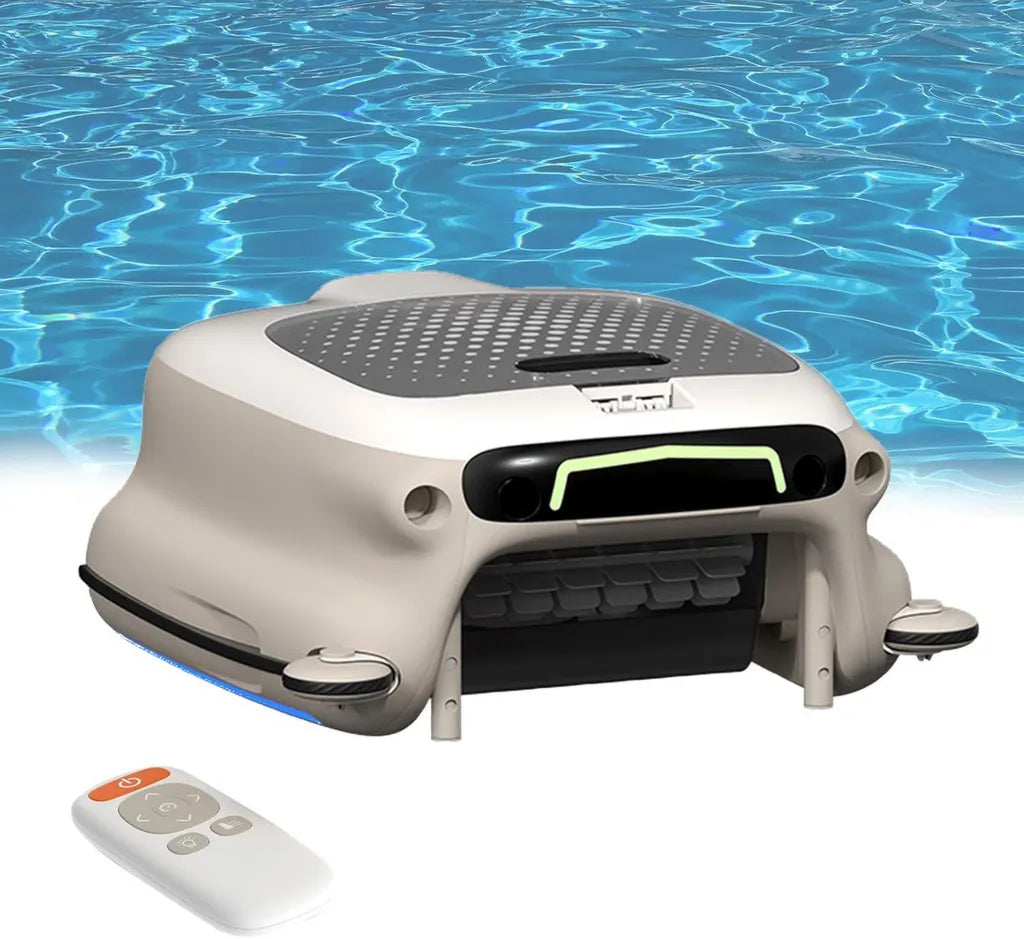 Kabelloser Poolroboter mit Hochleistungsakku, 10L Filtersystem und Dualmodus