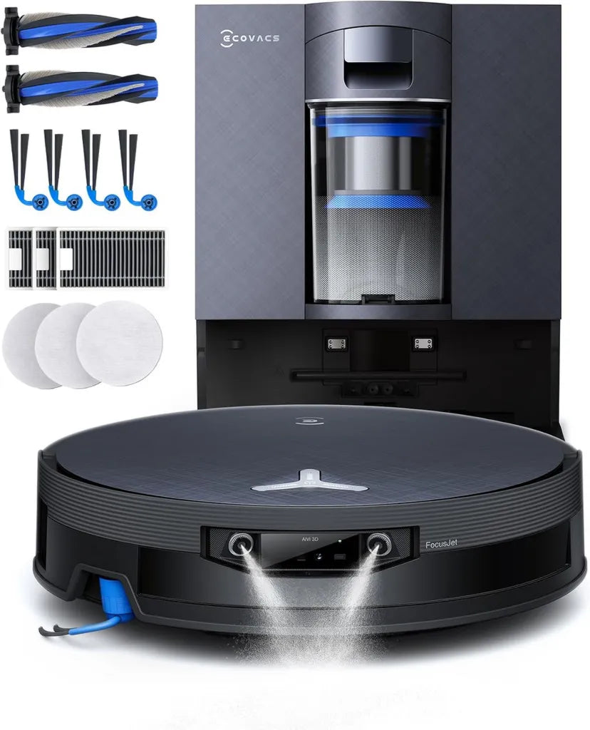 ECOVACS DEEBOT X12 Omnizyklus Saug- und Wischroboter, Mattschwarz