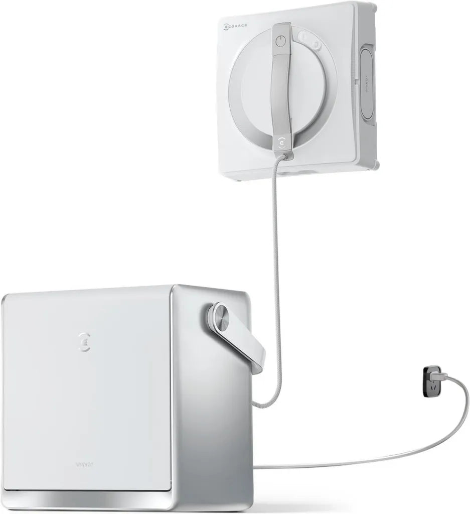 ECOVACS Winbot W2 Pro Omni Automatischer Fensterputzroboter mit Ladestation und intelligenter Dreifach-Sprühtechnologie