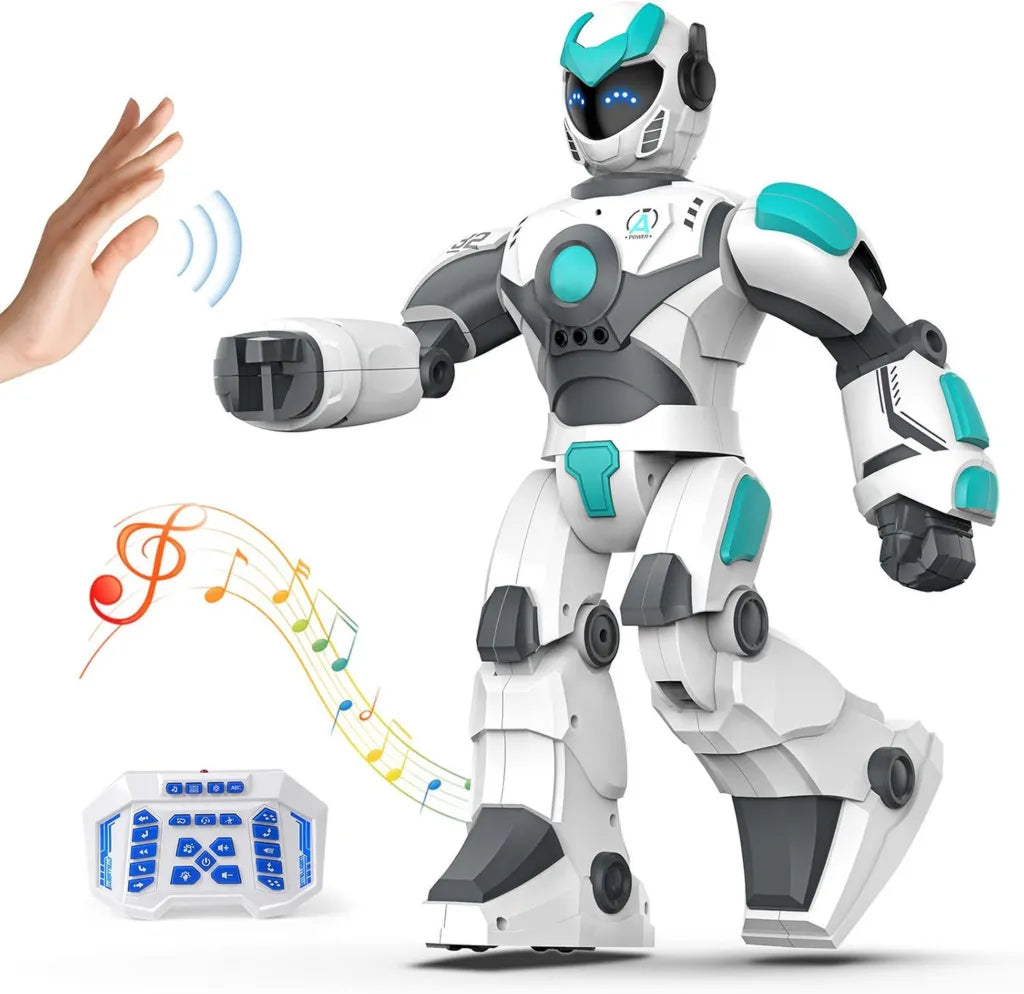 Interaktiver Programmierbarer RC-Roboter für Kinder, 40CM mit Gesten- und Sprachsteuerung, Tanz- und Singfunktion, Ideales Geschenk ab 3 Jahren