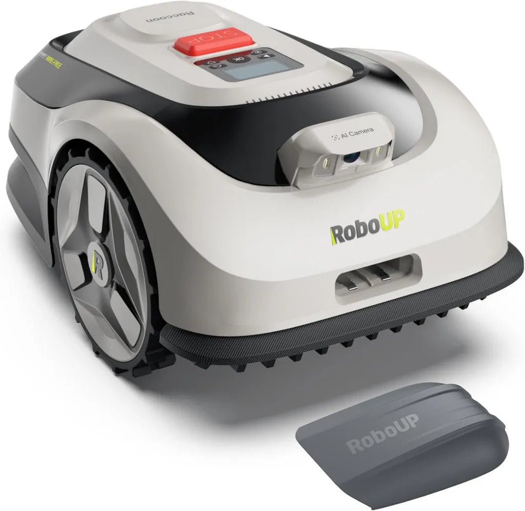 Raccoon 2 SE Mähroboter mit Garage, 600 qm, Schnitthöhe 3-8 cm, Kantenschnitt, kabellos, ohne RTK