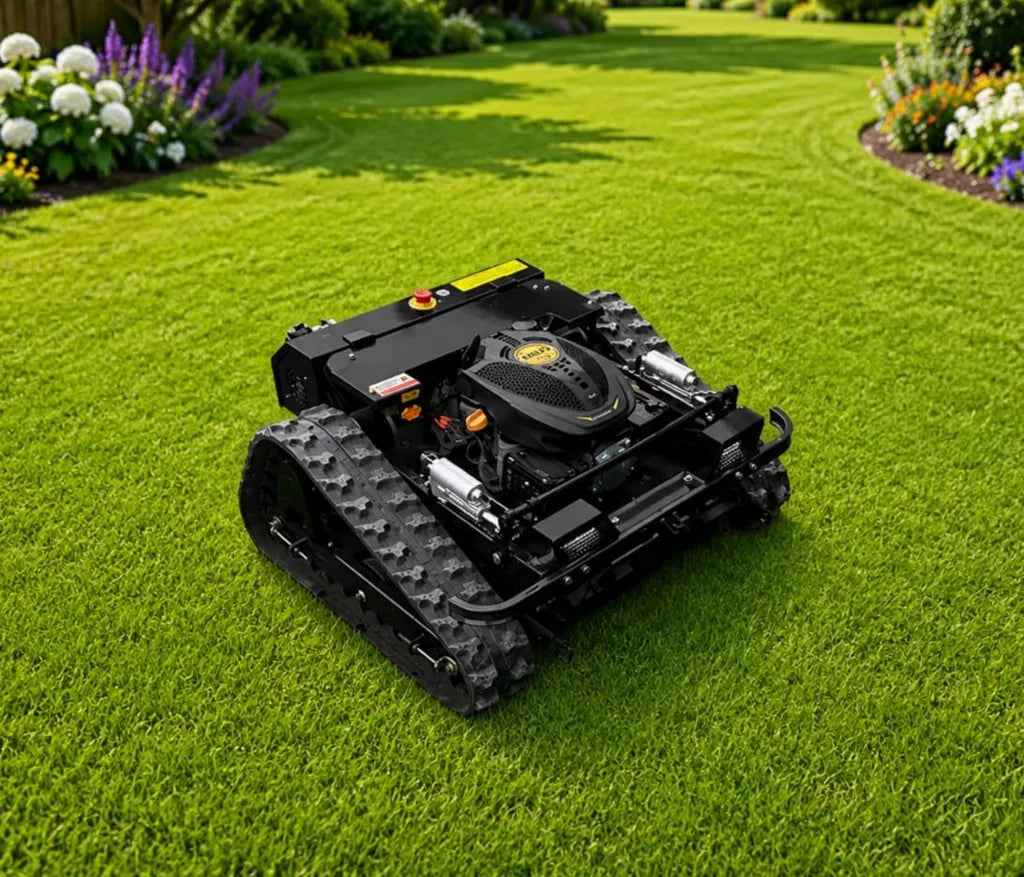 CARTIWELL RC-Rasenmäher CW-500 für Hänge, Schwarz ohne Schneepflug