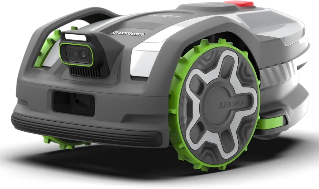 Greenworks Mähroboter kabellos mit RTKVision, leise und effizient, für Flächen bis 600 m², Schnitthöhe 20-90 mm, 3 Jahre Garantie