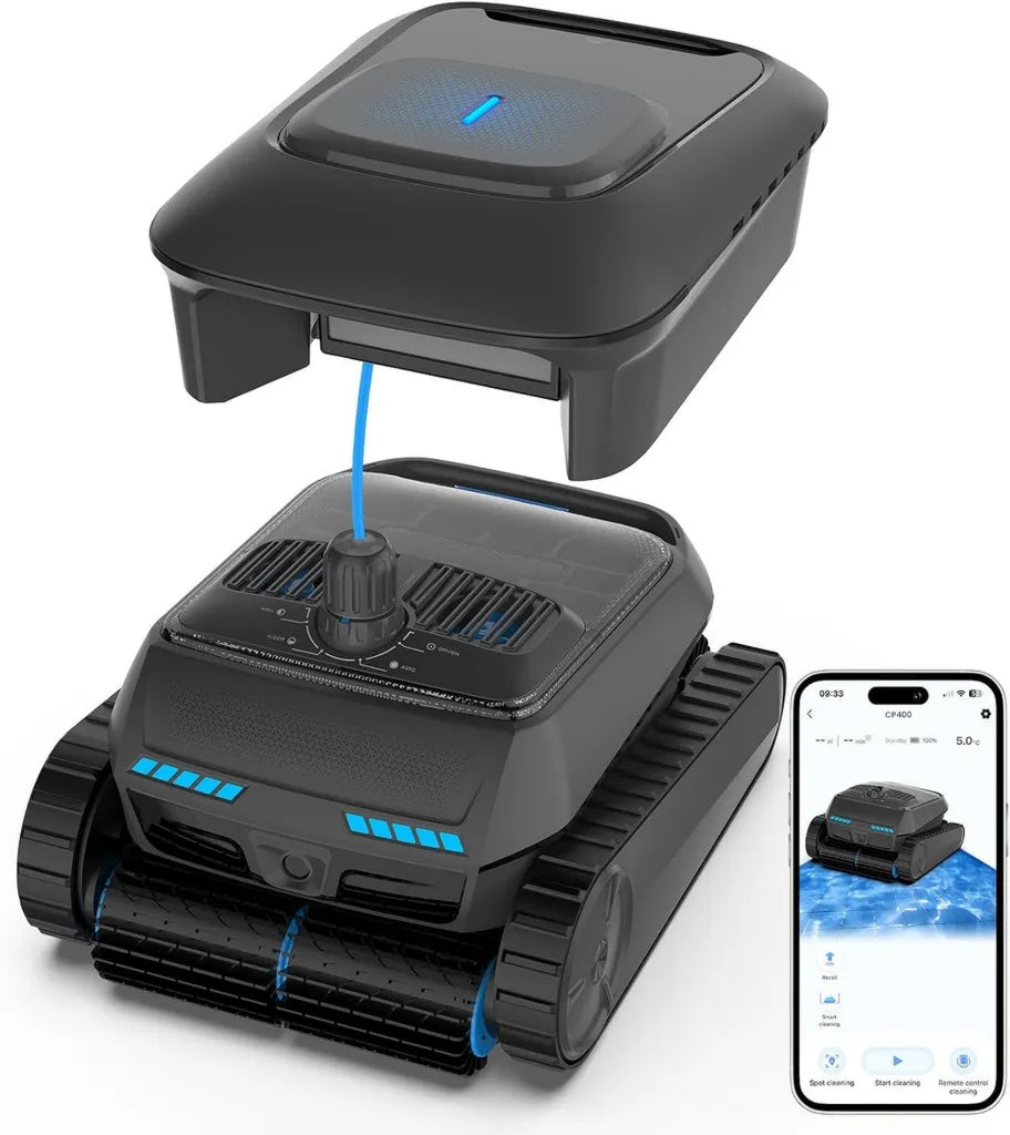 Kabelloser Poolroboter mit Intelligenter Navigation und Selbsteinparkfunktion für Komplettreinigung