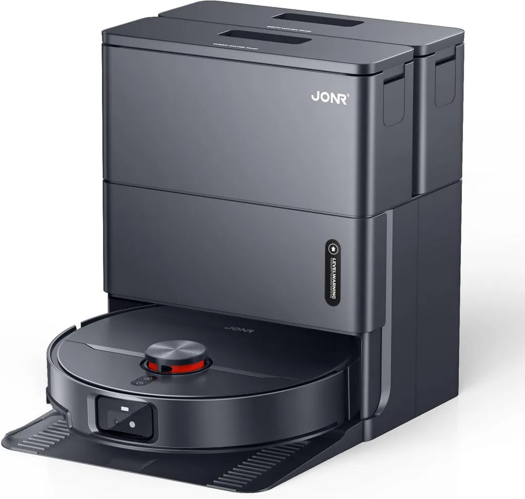 JONR X Serie 20000PA Saugroboter mit Wischfunktion - Automatische Reinigung, Intelligente Navigation, Schwarz