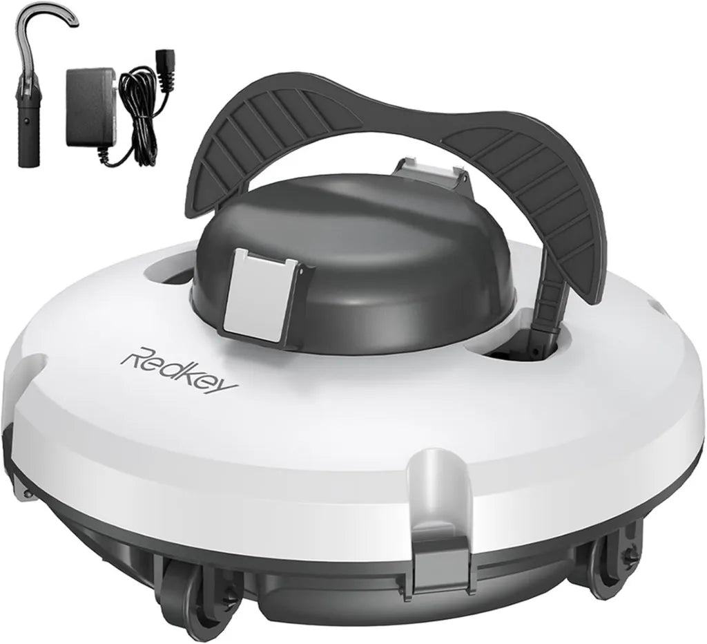 Redkey S100 Poolroboter mit 200 Min Akku, 18° Steigung, Automatik & Kabellos