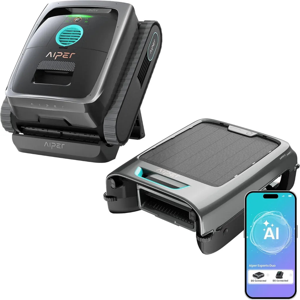 AIPER Experts Duo 2026 – Intelligenter Poolroboter mit KI und Solar-Poolskimmer
