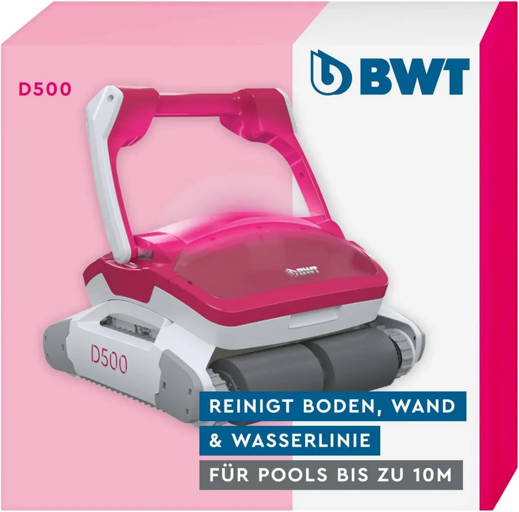 BWT Poolroboter D500 - Effiziente Poolreinigung bis 10 m mit Smart Navigation und LED-Beleuchtung