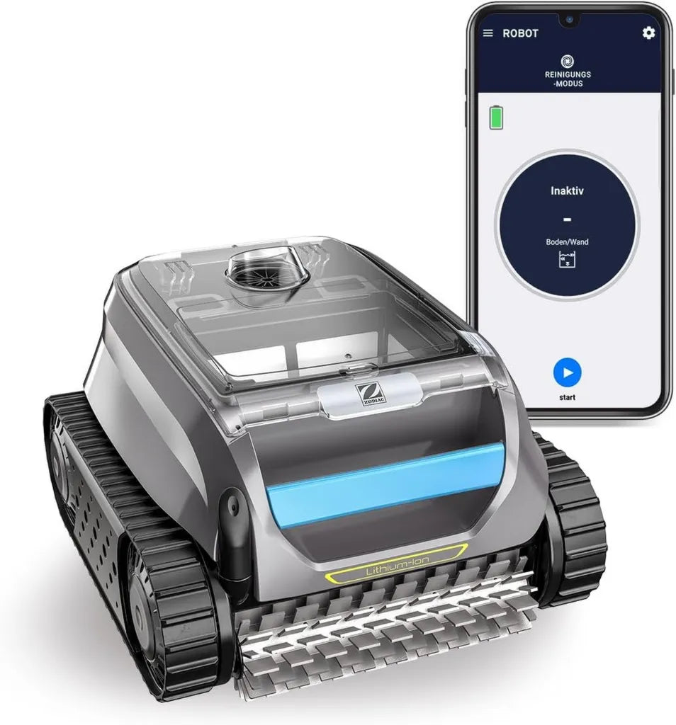 Zodiac Freedom iQ Poolroboter, kabellos, für Pools bis 10x5 m, reinigt Boden, Wände und Wasserlinie, Lithium-Akku mit iAqualink App