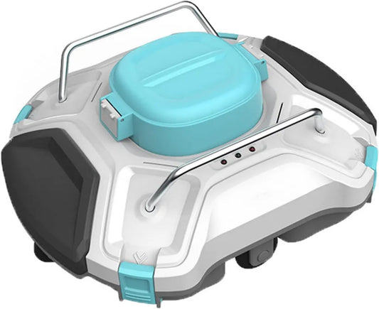 Kabelloser Poolroboter mit LED-Anzeige, 90-minütiger Betrieb, automatisches Einparken, für ebenerdige und unterirdische Pools