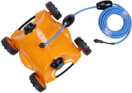 Automatischer Poolreiniger mit Rädern, Unterwassersauger für Schwimmbadpflege