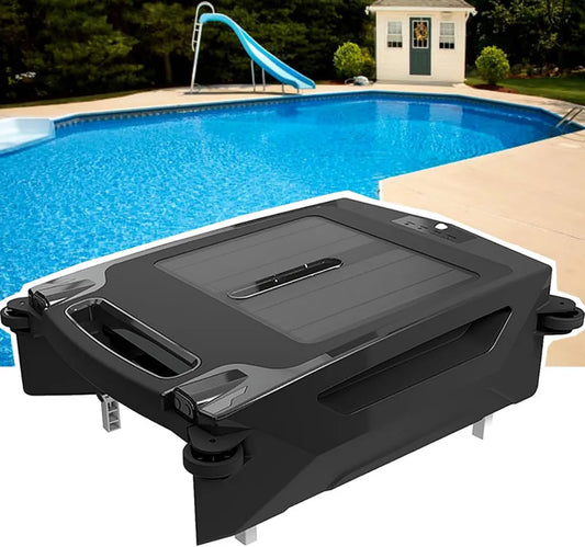 Solarbetriebener Poolroboter mit Doppel-Lademöglichkeiten, Automatischer Skimmer für Effiziente Poolreinigung