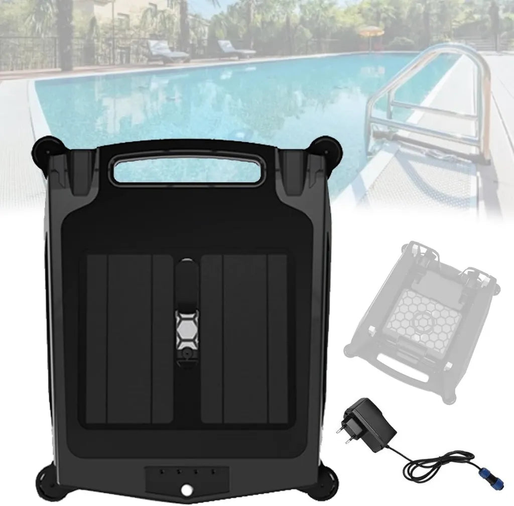 Effizienter Solar-Pool-Skimmer mit automatischer Hindernisumgehung und großem 3,4 l Auffangkorb