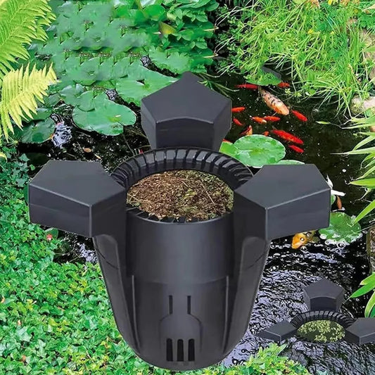 Automatischer Teich- und Pool-Skimmer mit Saugfunktion für Garten und Fischteich