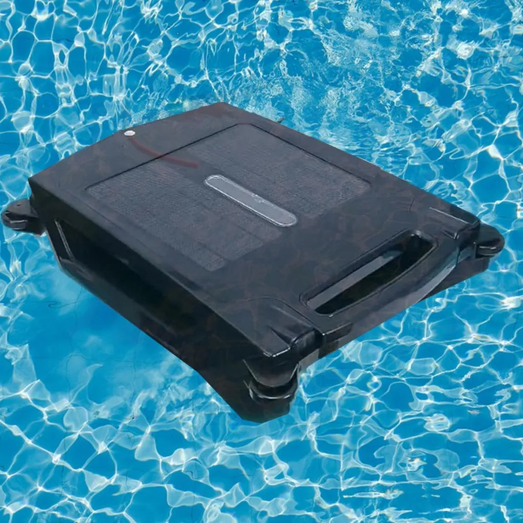 Solarbetriebener Pool-Skimmer-Roboter mit intelligenter Navigation und LED-Anzeige