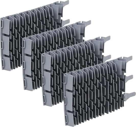 Ersatz-Bürstenset aus Gummi für Zodiac R0962800 Poolroboter - 4 Stück, 24,5 x 13 x 3 cm