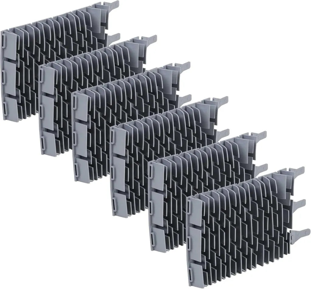 6er Set Gummibürsten für Zodiac Poolroboter R0962800, 24,5x13x3 cm