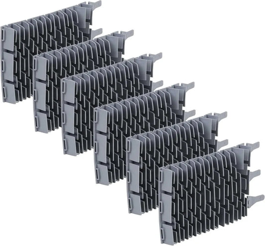 6er Set Gummibürsten für Zodiac Poolroboter R0962800, 24,5x13x3 cm