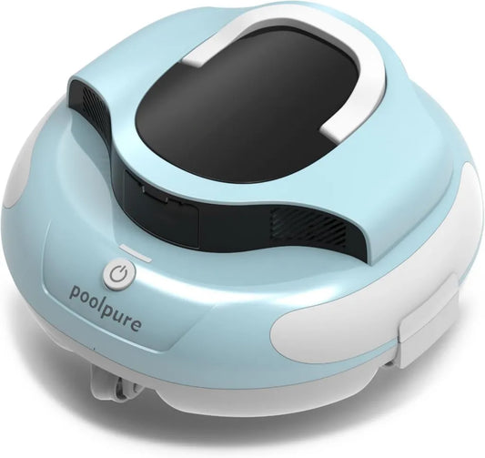 AquaGuard SE III Kabelloser Poolroboter, Effiziente Reinigung für Pools bis 120m, 2025 Upgrade, 120 Min. Laufzeit, Zwei 30W Motoren, Weiß/Blau