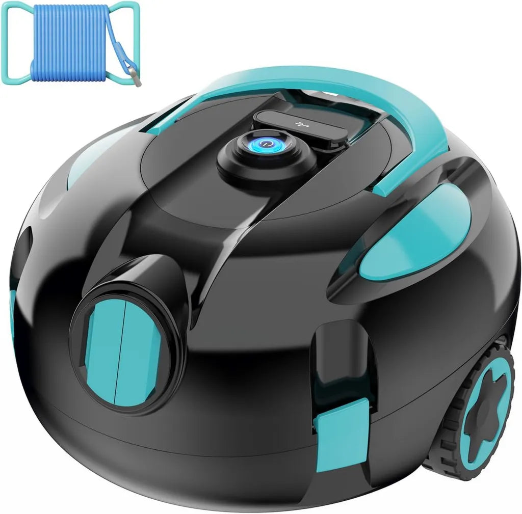 Kabelloser Poolroboter mit 130 Min. Laufzeit, geeignet für Pools bis 1100 qm