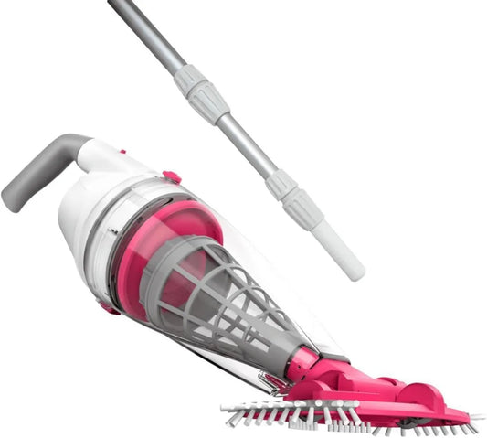 Kabelloser BWT Akku-Poolsauger BC50 mit Teleskopstange, 40 Minuten Laufzeit, 2000 mAh, USB-Aufladung, für Pools bis 25.000 Liter
