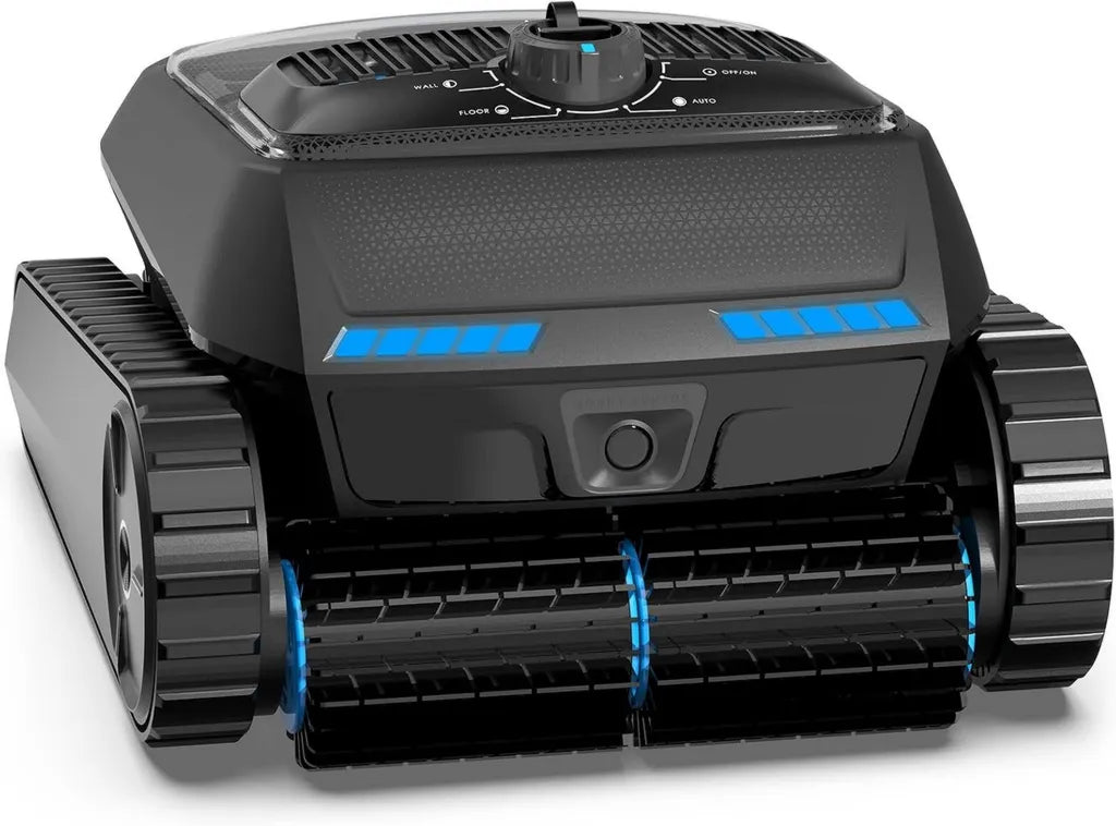 Drahtloser Poolroboter mit Navigation und 90°-Kletterfähigkeit, 10400mAh Akku, IP68, für Pools bis 300㎡