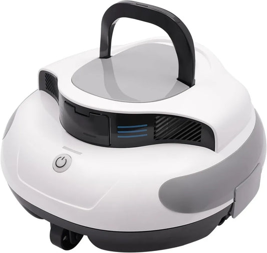 Automatischer Poolreiniger mit Akku, für Aufstell- und eingelassene Pools, Wandkletterfunktion, 5000 mAh, 100 Min. Betriebszeit