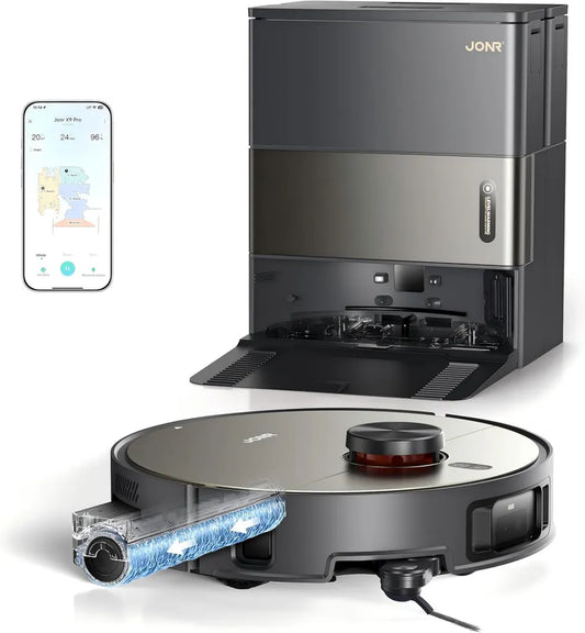 JONR X9 PRO Saugroboter mit 20000 Pa, Wischfunktion und Selbstreinigungs-Frischwassersystem