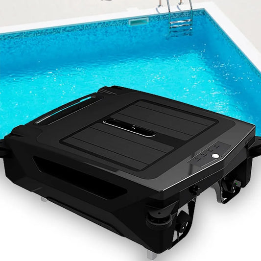 Automatischer Solar-Poolreiniger, Intelligente Hinderniserkennung, Duale Lademöglichkeiten, 5 Stunden Betriebszeit