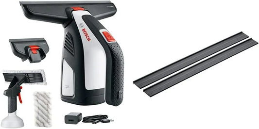 Bosch Akku-Fenstersauger GlassVAC mit USB-Ladegerät und Ersatzauflagen, 3,6V, 2,0Ah
