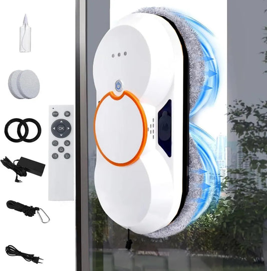 Automatischer Fensterreinigungsroboter mit 5600 Pa Saugkraft und Wasserspray, inkl. Fernbedienung und Sicherheitsseil