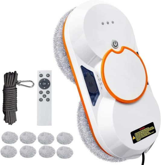 Intelligenter Fensterreinigungsroboter mit Dual-Wassertanksystem, 60 ml, 3800 Pa Saugkraft, 3 Reinigungsmodi