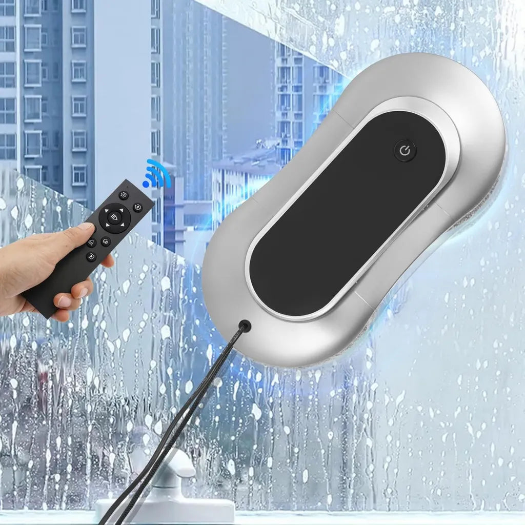 Intelligenter Fensterputzroboter mit Fernbedienung, 3200 Pa Saugkraft, inkl. 10 Reinigungstücher