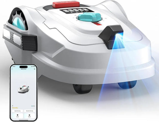 YARDCARE M800Plus Rasenroboter mit GPS & KI, kabelloses Mähen auf 800 m²