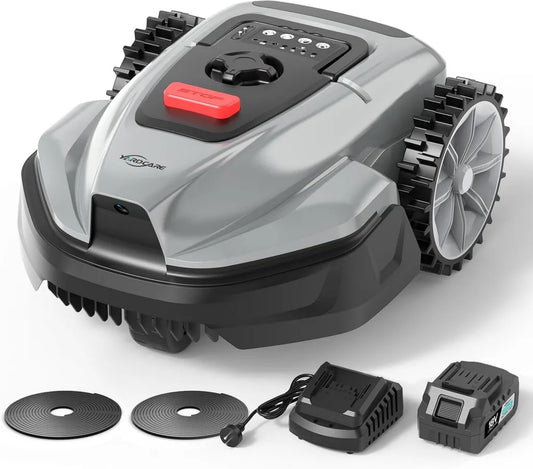 YARDCARE V3 Rasenmäher-Roboter mit Vision-Navigation, Hinderniserkennung und App-Steuerung, leise 50 dB, ideal für kleine bis mittlere Gärten ohne Begrenzungskabel