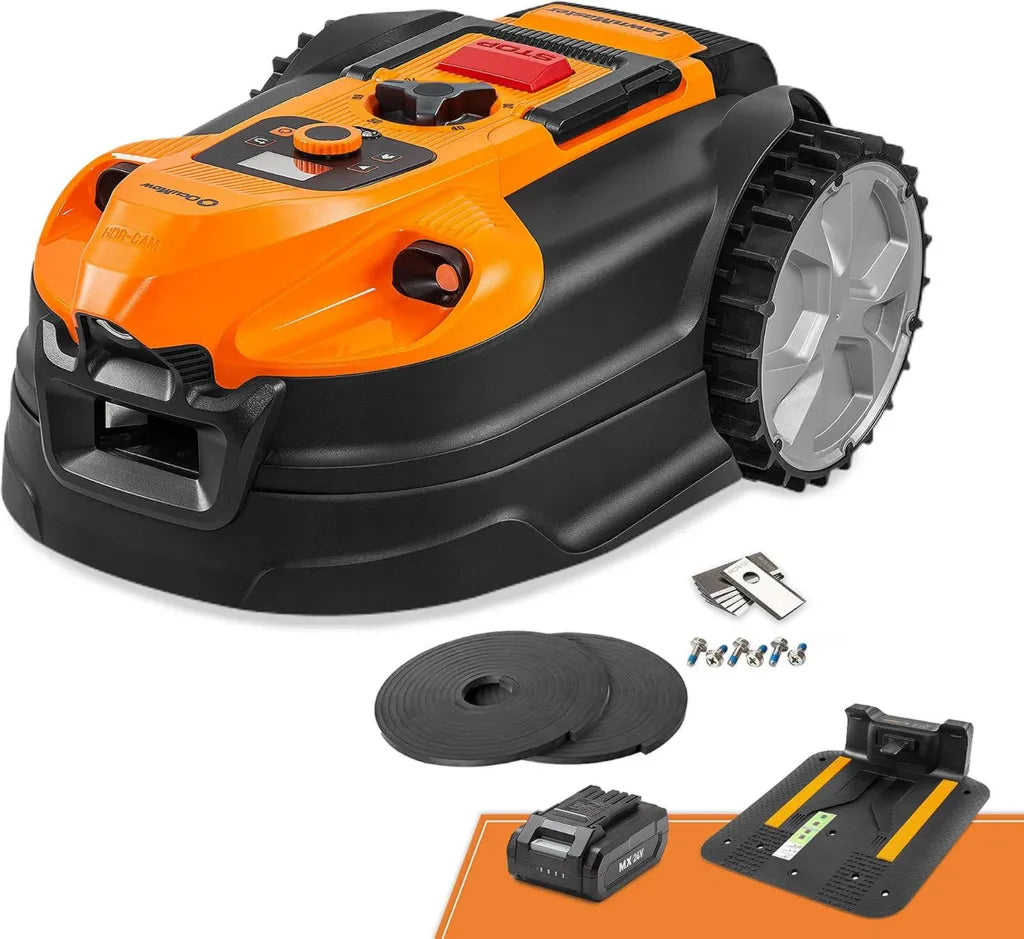 LawnMaster Mähroboter mit 500㎡ Abdeckung, Optischer Navigation & Hindernisvermeidung