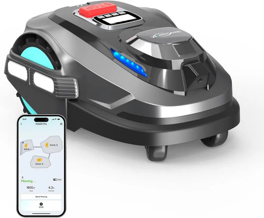 YARDCARE N1600Pro Mähroboter mit RTK+Vision, U-Mähmuster, 1600 m², Multi-Zonen-Management, App-Steuerung & Hindernisvermeidung