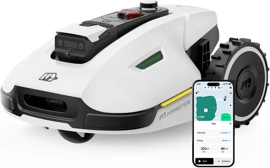 MAMMOTION YUKA 3000 Mähroboter mit NetRTK+Vision für präzises Rasenmähen bis 3600m², ohne Begrenzungskabel, Auto-Kartierung, 4G-Modul, geeignet für 50% Steigungen