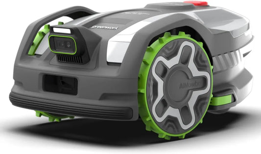 Greenworks Akku-Mähroboter mit AI-Technologie, RTK-Navigation, für bis zu 600 m², ohne Begrenzungsdraht, leise & effizient, inklusive 3 Jahre Garantie