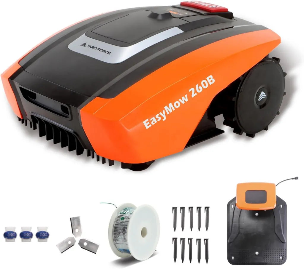 Yard Force Mähroboter EasyMow 260B – Perfekte Rasenpflege bis 260m² mit App-Steuerung und Kantenmodus