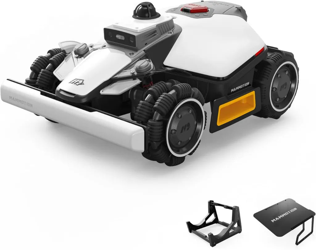 MAMMOTION LUBA Mini 2 AWD Mähroboter mit GPS-Navigation & Garage, 1500 m² Reichweite, 360° LiDAR, Dual-Kamera KI, automatische Höhenanpassung, 80% Steigung, Mehrzonen-Kartierung