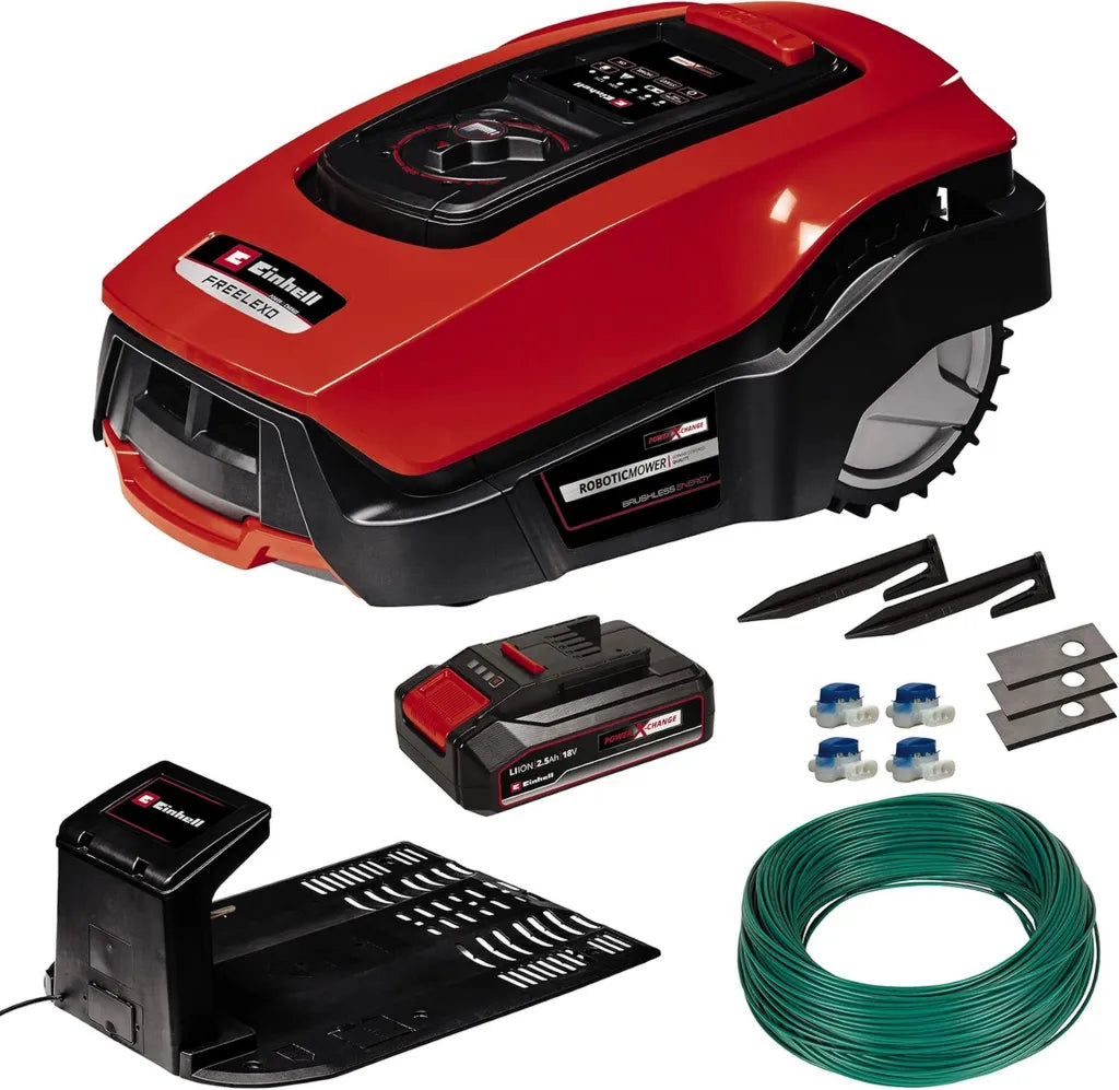 Einhell Rasenmähroboter 600 m² mit Bluetooth und Zubehör