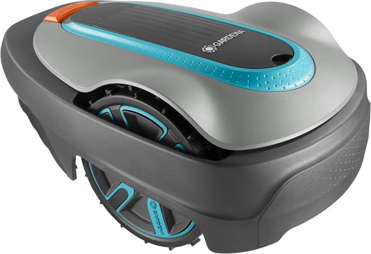 Gardena SILENO City 300 Mähroboter - Ideal für Rasen bis 300 m², Steigungen bis 35%, Schnitthöhe 20-50 mm, mit LCD-Display und Diebstahlschutz, inkl. Begrenzungskabel und Zubehör
