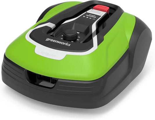 Greenworks Mähroboter Optimow 10 für bis zu 1000 m² Rasen mit 35% Steigung, leise, 4G-Steuerung, Sicherheit und Diebstahlschutz, 3 Jahre Garantie