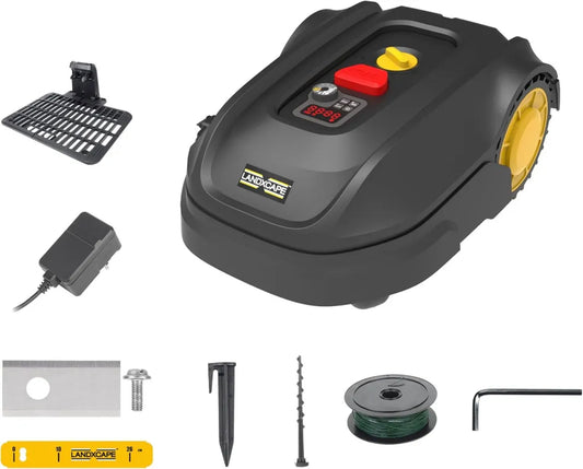 LANDXCAPE Rasenmähroboter LX850, 20V, 300m², leises Mulchsystem, Sicherheitssensoren