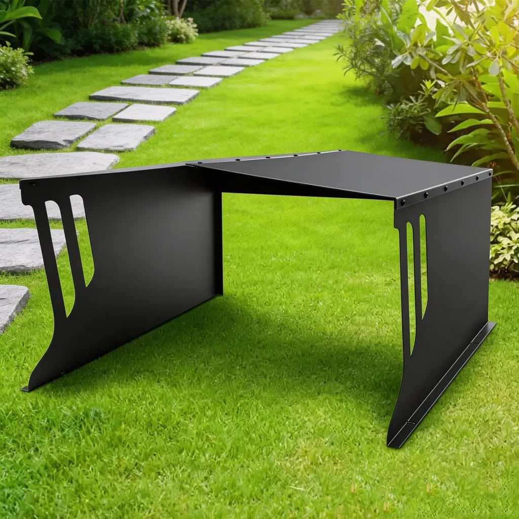 Wetterfeste Stahlgarage für Rasenmäher-Roboter, 78x61x31 cm