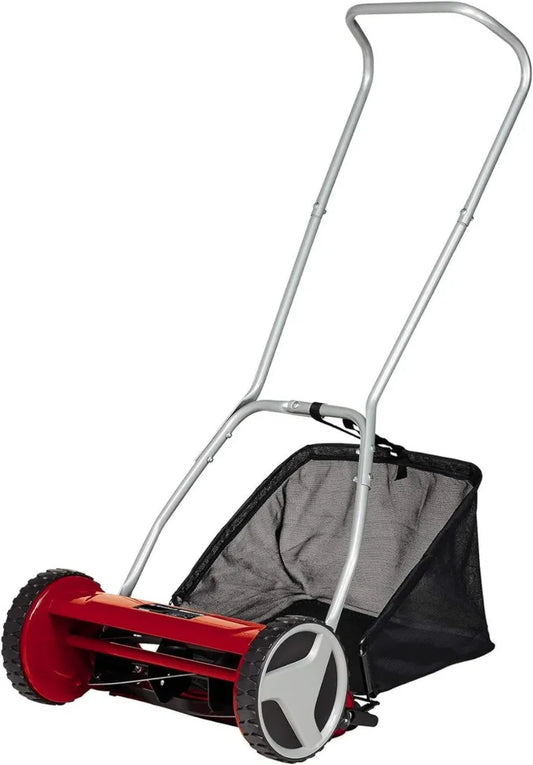 Einhell Manuell Rasenmäher GC-HM 400, 250 m², 40 cm Schnittbreite, 5-Klingen-Spindel, 4 Schnitthöhenstufen, 27 l Fangkorb