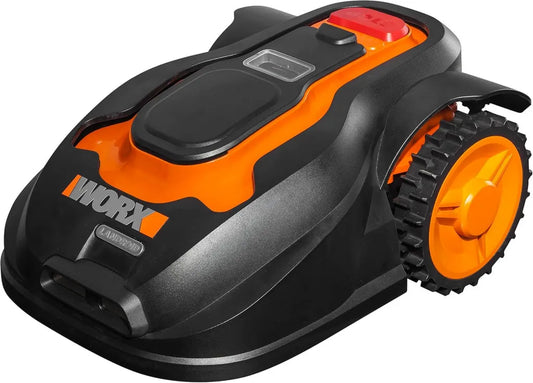 WORX WG757E Landroid Rasenmähroboter M800i für bis zu 800 m², App-Steuerung, Mehrzonen-Funktion, Schwarz-Orange, 56W, 240V